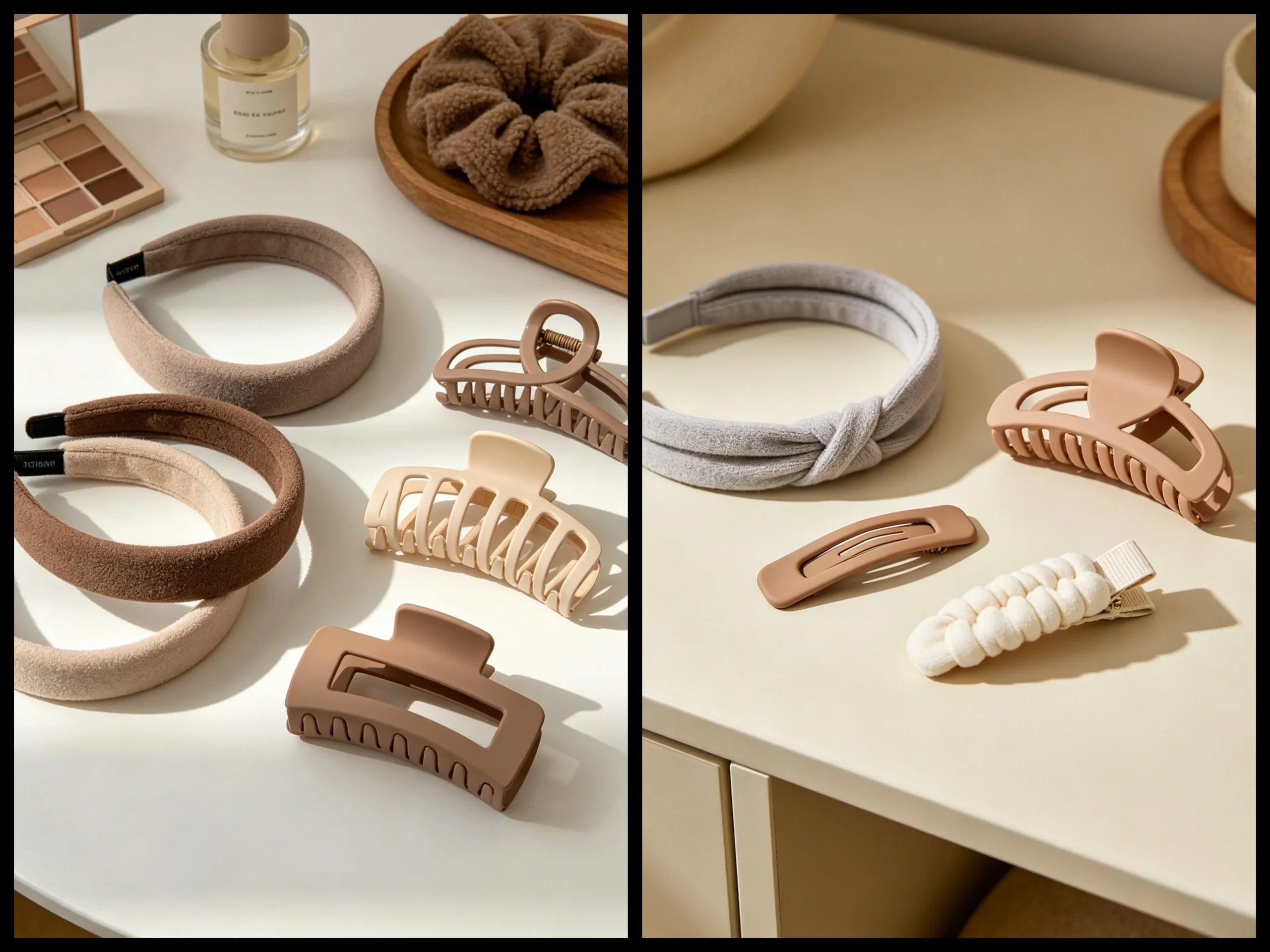 Minimalist bulk hair accessories for daily and formal styling